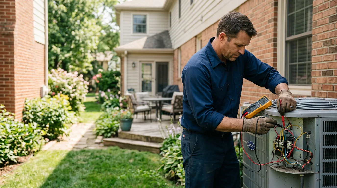 HVAC technician working near Linden, CA